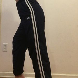 Highwaisted Navy Blue Track Pants